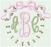 FLORAL WREATH WITH BOW