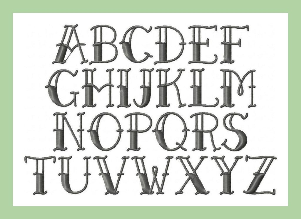 tattoo script alphabet letters