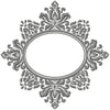 Oval Monogram Frame - Machine Embroidery Design - comes in 4,5,6,7,8 inch sizes