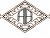 Two Letter Monogram Font with 2 Frames