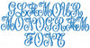 Glamour Monogram Font - Comes in 2,3,4,5 inch Sizes - machine embroidery font
