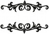 Straight Flourish Border - Machine Embroidery Design - Comes in 4 sizes