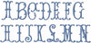 MAGNOLIA MONOGRAM FONT 3 INCH SIZE