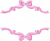 Single and Double Bow Borders - Comes in 4,5,6,7,8 Inch sizes each
