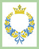 Laurel Wreath with Crown and Ribbon - Machine Embroidery Design
