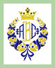 Laurel Wreath with Crown and Ribbon - Machine Embroidery Design