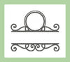 Split Scroll with Single letter Topper