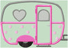 Camper with Dots - machine Applique Design
