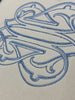 VINTAGE SERIES VII DOUBLE LETTER MONOGRAM A-M