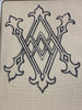 VINTAGE SERIES VII DOUBLE LETTER MONOGRAM A-M