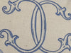 VINTAGE SERIES VII DOUBLE LETTER MONOGRAM A-M