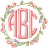 TULIP MONOGRAM FRAME