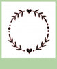 Sweet Laurel Circle Monogram Frame - Machine Embroidery Design