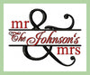 Split ampersand Name Frame Mr and Mrs.