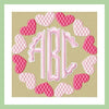 CIRCLE HEART MONOGRAM FRAME