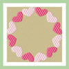 CIRCLE HEART MONOGRAM FRAME