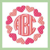 CIRCLE HEART MONOGRAM FRAME