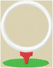 Golf Ball Monogram Frame - comes in sizes to fit 2, 2.5,3,3.5,and 4 inch letters