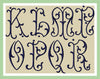 Vanessa Font Vanessa Font - Comes in 3 inch size Upper case only  Machine Embroidery Font -