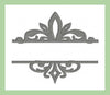 FLEUR DE LIS SPLIT NAME FRAME 2