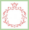 Crest Monogram Frame - Machine Embroidery Design