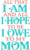All That I Am  MAchine Embroidery Design