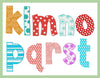 CRAZY LETTERS FONT  3,4 and 6 inch
