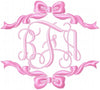 Single and Double Bow Borders - Comes in 4,5,6,7,8 Inch sizes each