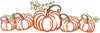 Pumpkin With Vines Machine Embroidery Design - comes in 3 versions