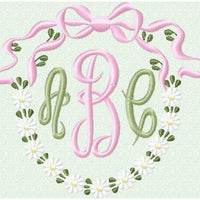 FLORAL WREATH WITH BOW
