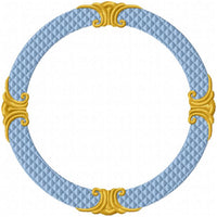Fancy Circle Monogram Frame