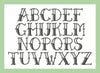 Tattoo Font - 2 Inch Size - Upper Case only Font