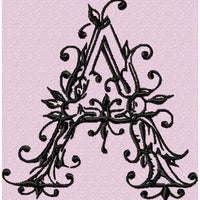 Ancient Font - Comes in 4,5,6 inch sizes - Monogram Font - Machine Embroidery Font