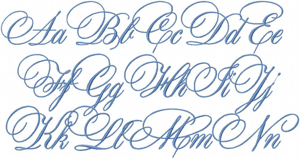 Fancy Script Lettering Alphabet