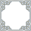 Square Monogram Frame - Comes in 4x4, 5x5, 6x6, and 7x7 inch sizes