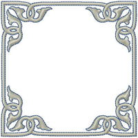 Square Monogram Frame - Comes in 4x4, 5x5, 6x6, and 7x7 inch sizes