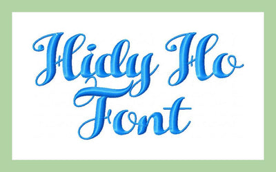 Hidy Ho Font