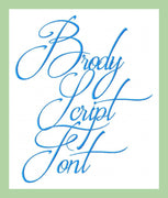 Brody Font 2 inch  Machine Embroidery Font