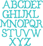 Bluebell Font .75, 1", 1.25" Sizes  - Goes with the Bluebell Vintage Font