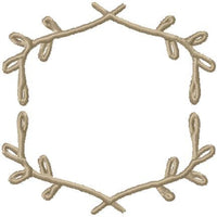 Twig Monogram Frame - Upper and Lower Sections