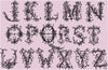 Ancient Font - Comes in 4,5,6 inch sizes - Monogram Font - Machine Embroidery Font