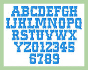 Western Font- 2" upper and lower case plus numbers  Machine Embroidery Design -