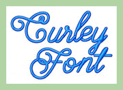 Curly Font Machine Embroidery Font