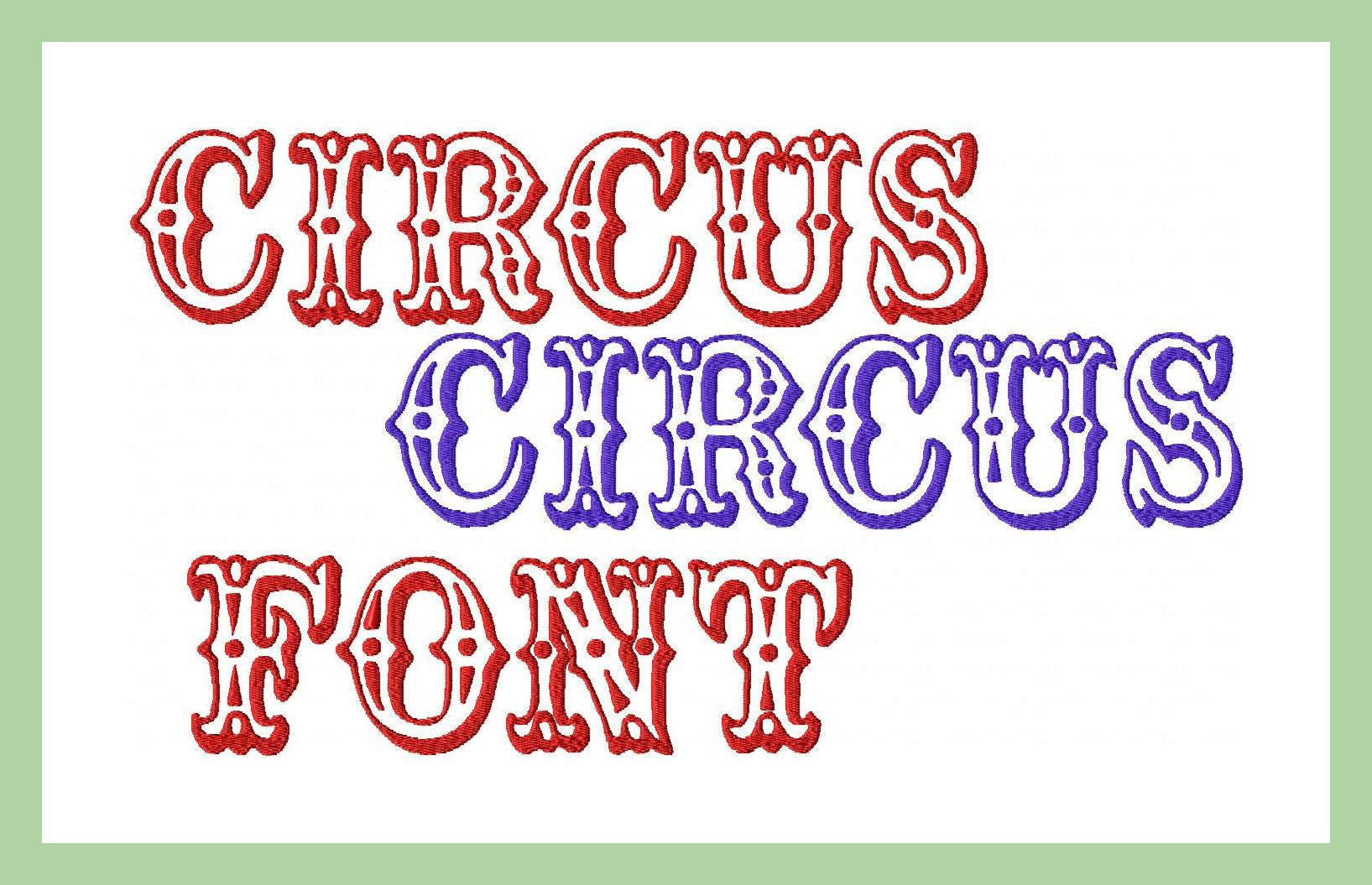 circus font