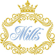 Crown Vine Monogram Frame