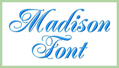 Madison Font - 1.5 and 1.0 inch sizes