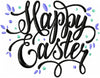 HAPPY EASTER MACHINE EMBROIDERY DESIGN