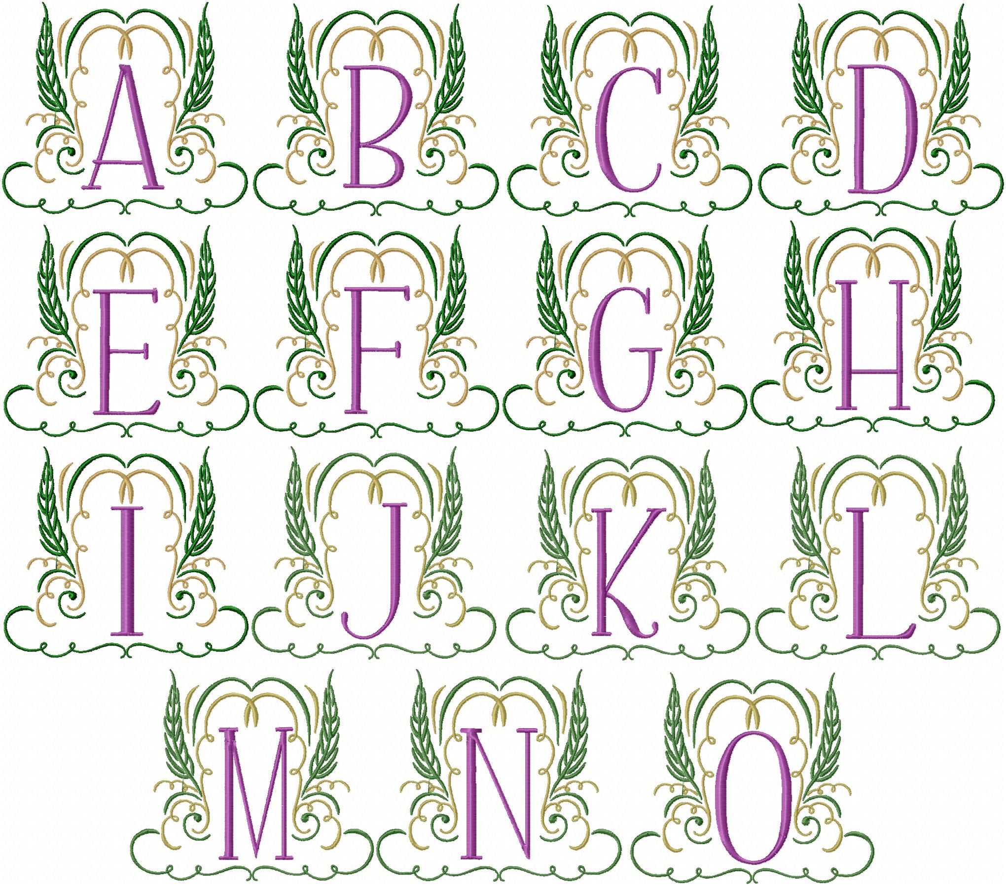 Country Monogram FRENCH COUNTRY MONOGRAM FONT | Bling Sass & Sparkle