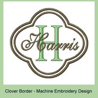 Clover Machine Embroidery Design