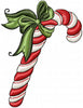CANDY CANE WITH BOW